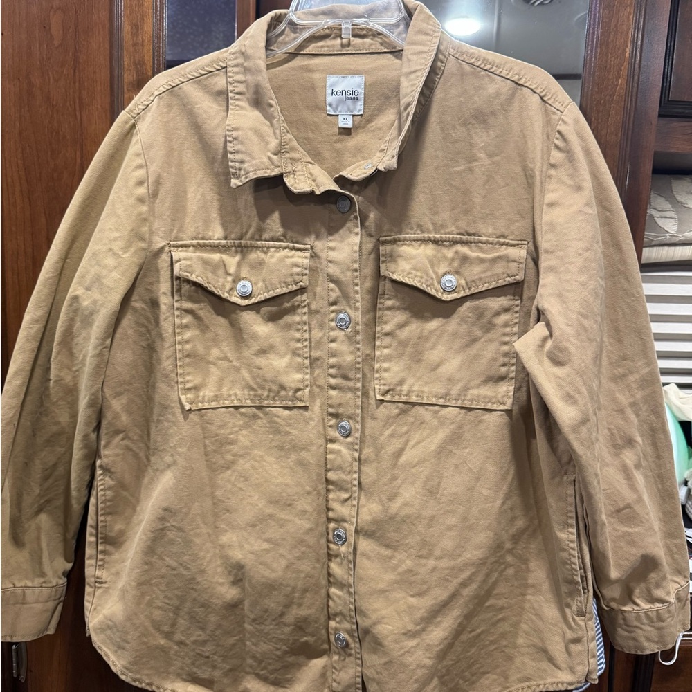 Kensie Tan Utility  Jacket for Women